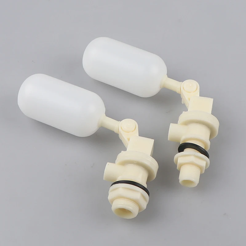 

2 Size White Plastic Adjustable Auto Fill Float Ball Valve Water Control Switch For Water Tower Water Tank