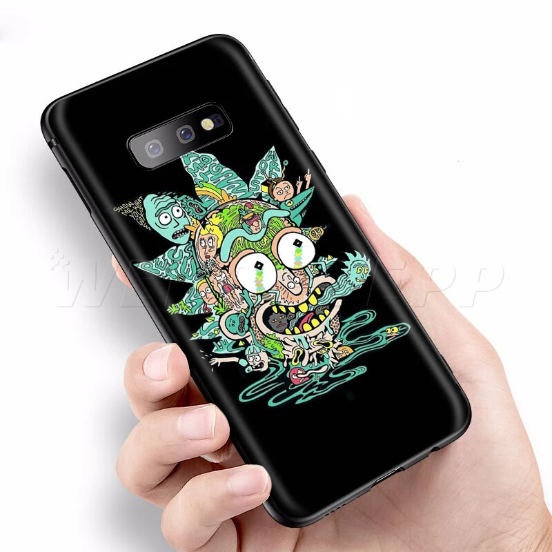 Webbedepp Рикки художественный чехол для samsung Galaxy S7 S8 S9 S10 Edge Plus Note 10 8 9 A10 A20 A30 A40 A50 A60 A70