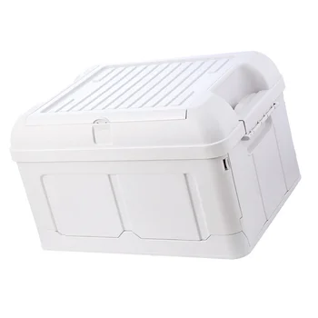 

1pc Durable Practical Foldable Plastic Storage Box for Bedroom