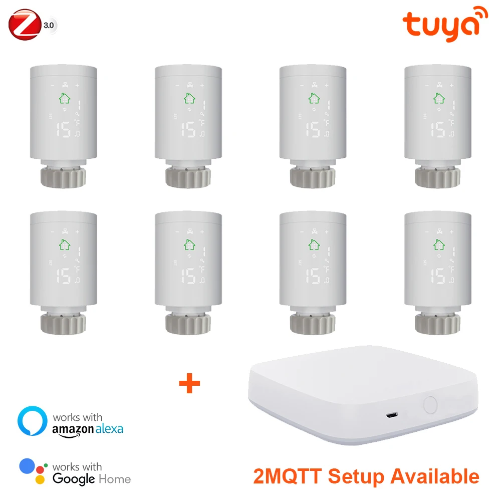 

Клапан термостата радиатора Tuya ZigBee3.0, для Alexa, Google Home
