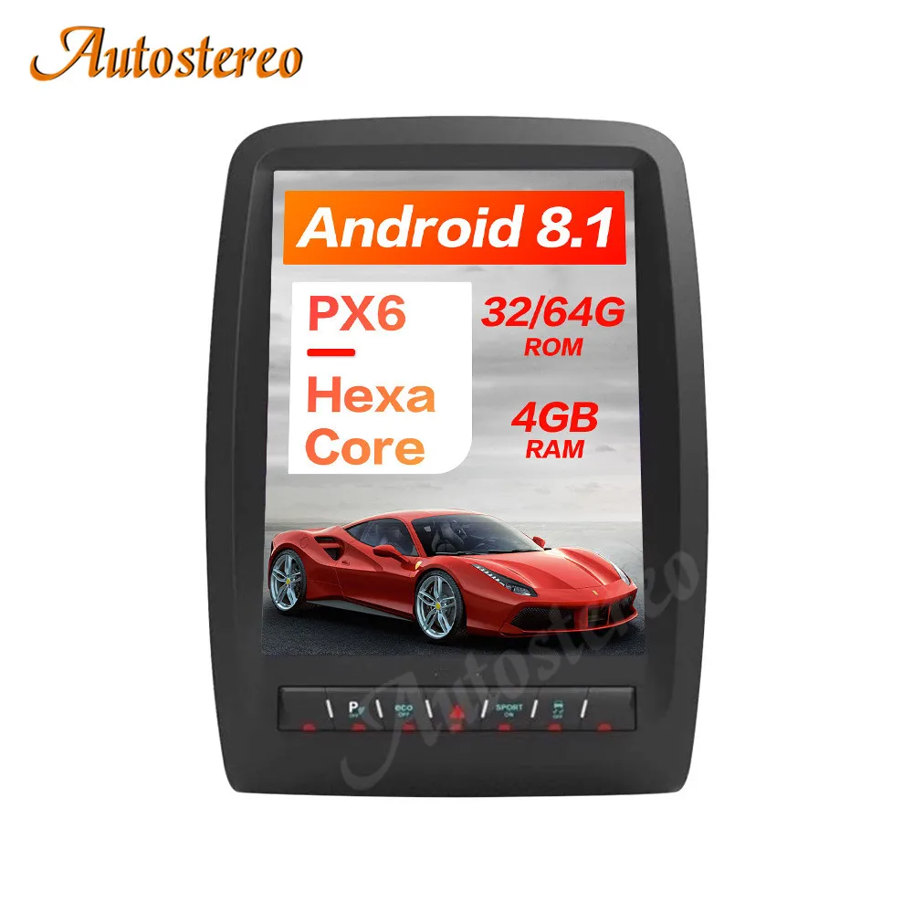 Vertical screen Tesla style Android9.0 car GPS Navigation for Dodge Durango 2012+ radio tape recorder headunit Multimedia player