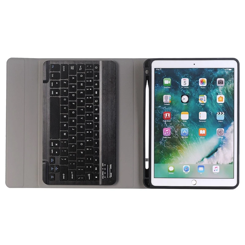 Чехол с клавиатурой для IPad 10,2, чехол с карандашом для Apple IPad 7 поколения A2200 A2198, беспроводная клавиатура