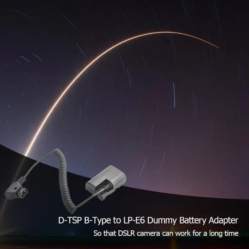 D-TSP-LP-E6 муляж батареи видео/астрономическая съемка задержка экспозиции Адаптер B-type DC муфта адаптер питания для Canon