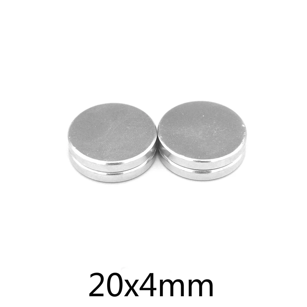 2/5/10/15/20/50PCS 20×4 Round Search Magnet N35 Neodymium Magnet 20x4mm Rare Earth Magnet 20*4 Powerful Strong Magnetic Magnets