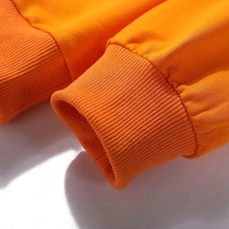 Oversize Male Sweatshirt Solid Color Men's Hoodies Plus Size 8xl 9xl Mens Orange Hoody Spring Autumn Pullover Black Streetwear