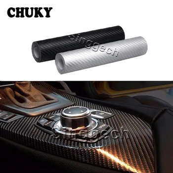 

Carbon Fiber For Nissan qashqai Citroen c4 c5 c3 Chevrolet cruze aveo Peugeot 30X127cm Car Sticker Vinyl Mat Accessorie