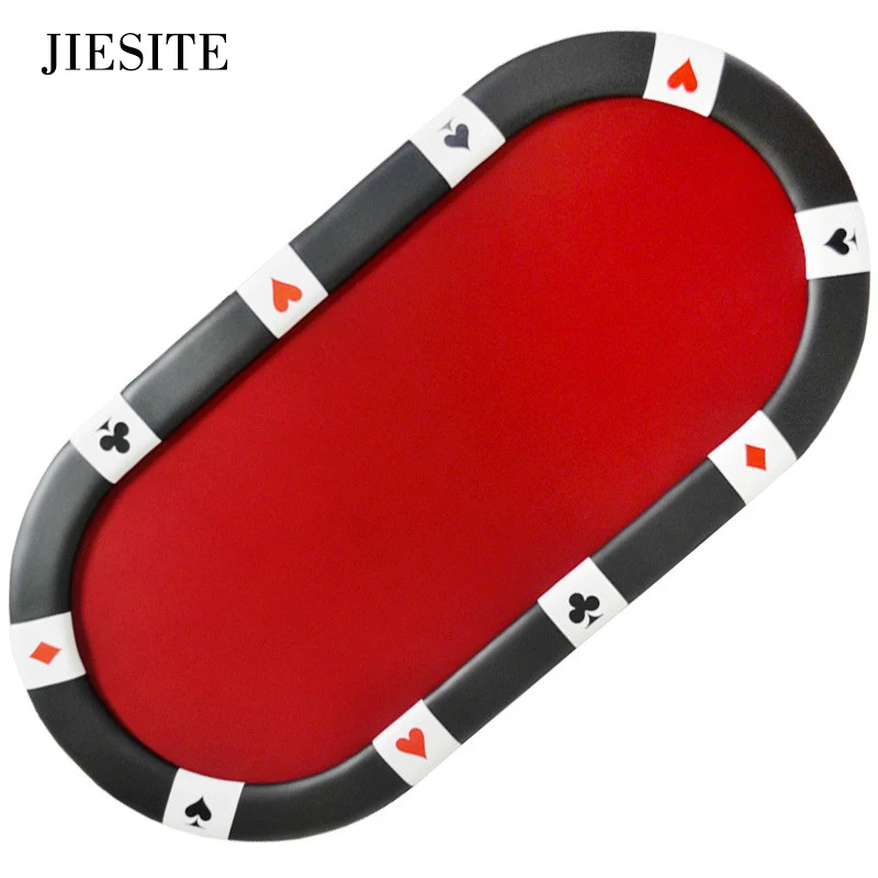 - 21310776cm Foldable Poker Table Texas Holdem Baccarat Three Fold with Casino Waterproof Fabric Table Top  Tablel Feet