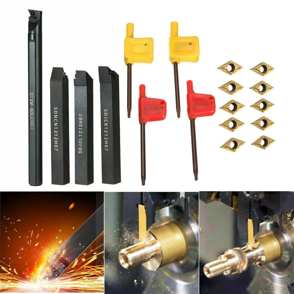 

18* Milling Cutter Lathe Boring Bar Turning Holder Tool Carbide Inserts Supplies