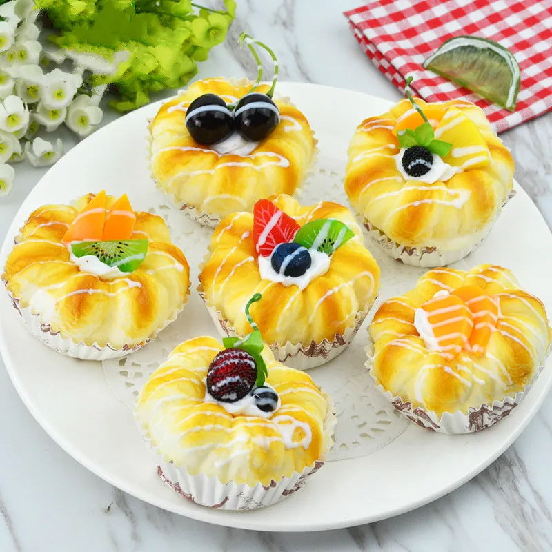 1pcs Artificial Simulation Fruit Cake Home Decoration Window Display Party Photography Props Valentine's Day Wedding Decortion food model food photography props kitchen food toys fake food prank toys