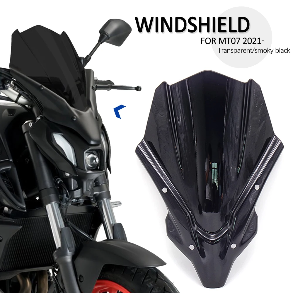 Motorcycle Windshield Motorcycle Accessories Windscreen Deflectors For YAMAHA MT-07