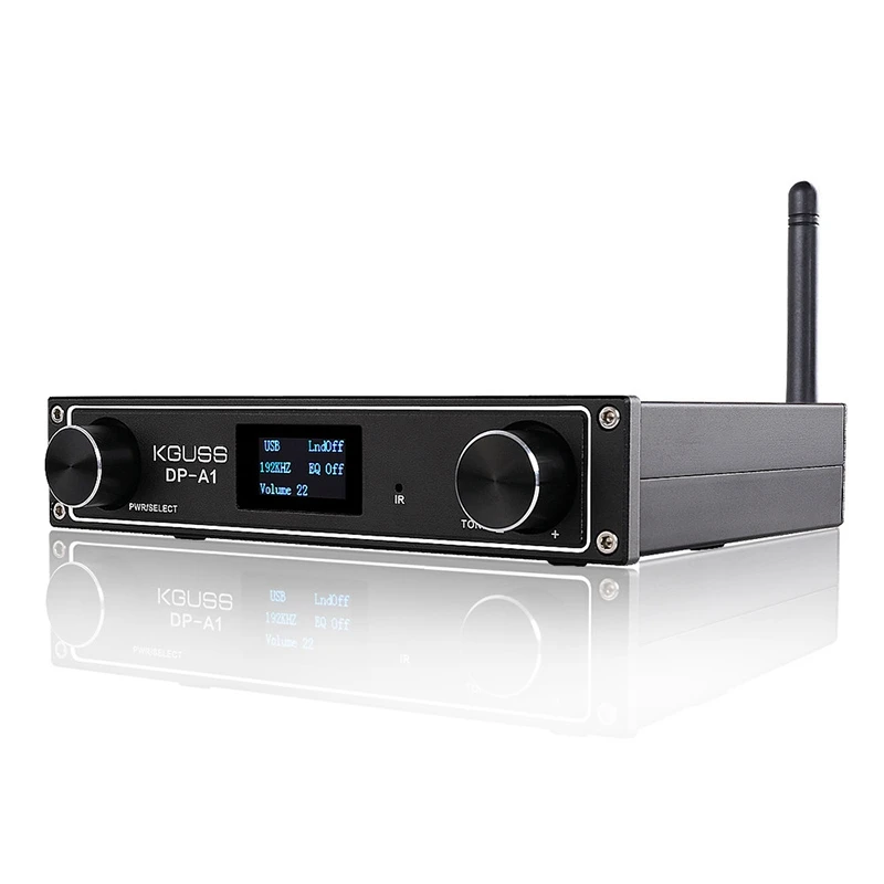 

ABKK-Kguss Dp-A1 Hifi Digital Bluetooth Audio Amplifier Csr64215 Bluetooth 4.2/Usb/Fiber/Coax/Aux Input 24Bit 192Khz 120W X 2 Ap