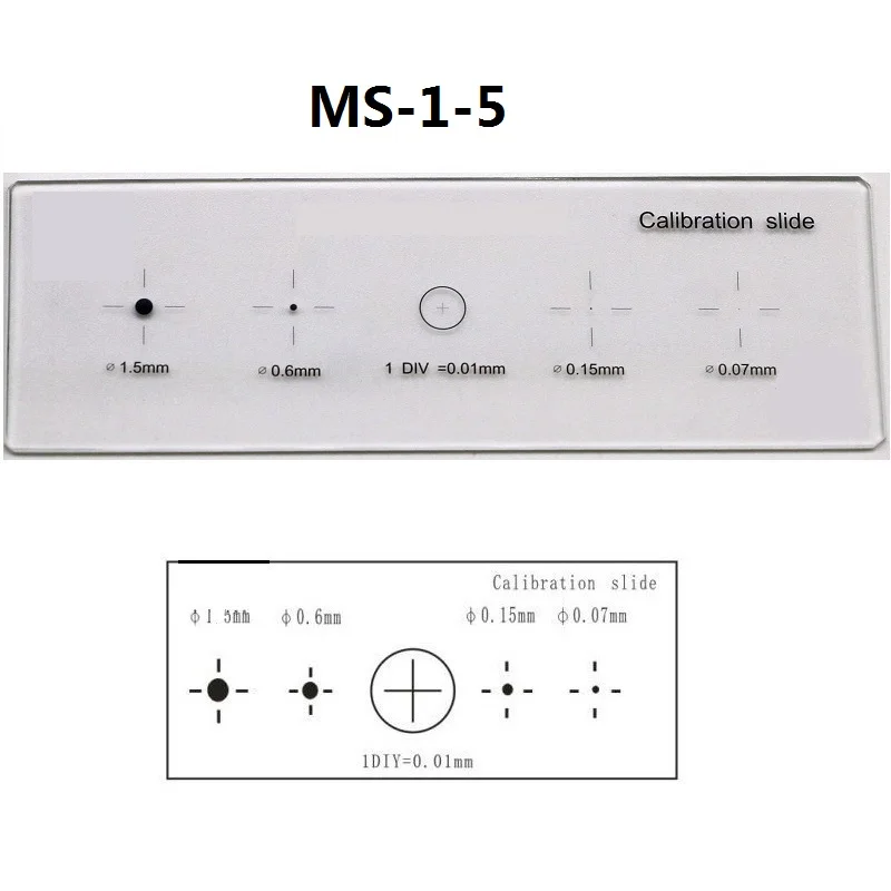 Microscope Calibration Stage Micrometer Glass slide Reticle Measuring