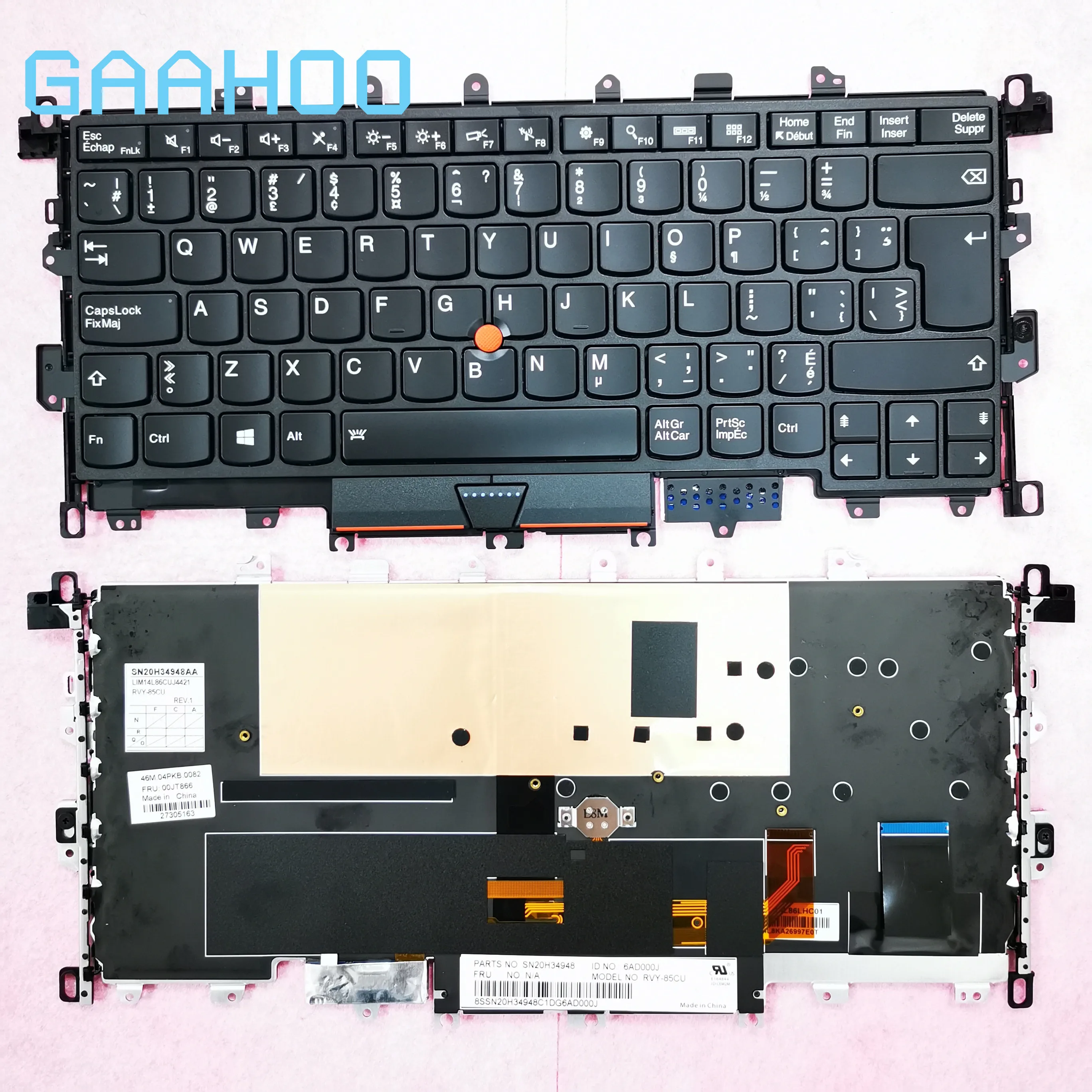 CF-E Фирменная Новинка Оригинальная клавиатура для LENOVO THINKPAD X1 YOGA 1ST gen 2в1 Клавиатура
