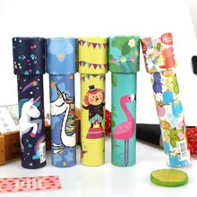 Большой размер мультфильм Калейдоскоп детская развивающая игрушка вращающийся калейдоскоп Волшебная фантазия Гибкая внутри jing wang Cylin