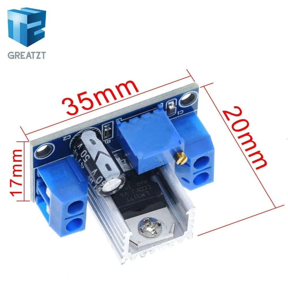 LM317 DC-DC понижающий преобразователь модуль линейной платы LM317 регулируемый регулятор напряжения источник питания