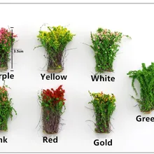 Кустарники, цветы, DIY песочный стол, строительные материалы модели, модель сцены производства, модели цветов, несколько цветов