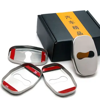 

4 Pcs Car Styling Car Door Lock Cover Case For Nissan Nismo Tiida Teana Skyline Juke X-Trail Almera Qashqai Car Accessories