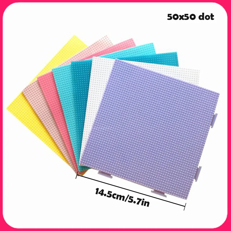 Template-Board Hama-Beads Black Colorful DIY Circular Blue Green Jouet Yant White Pink