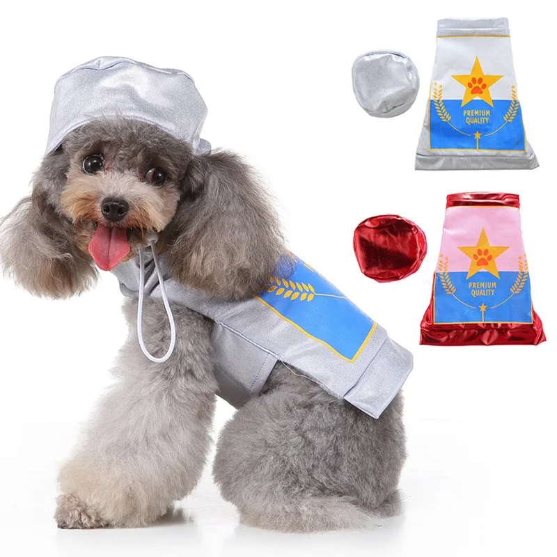 

Pet Halloween Cosplay Costume Funny Cans Outfits Set Puppy Cloak And Hat Clothes For Small Medium Dogs Chihuahua Clothes