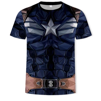 

Marvel 4 Endgame Captain America t shirt Summer tshirt 3d print Superhero compression shirt Sweatshirt Fitness clothing