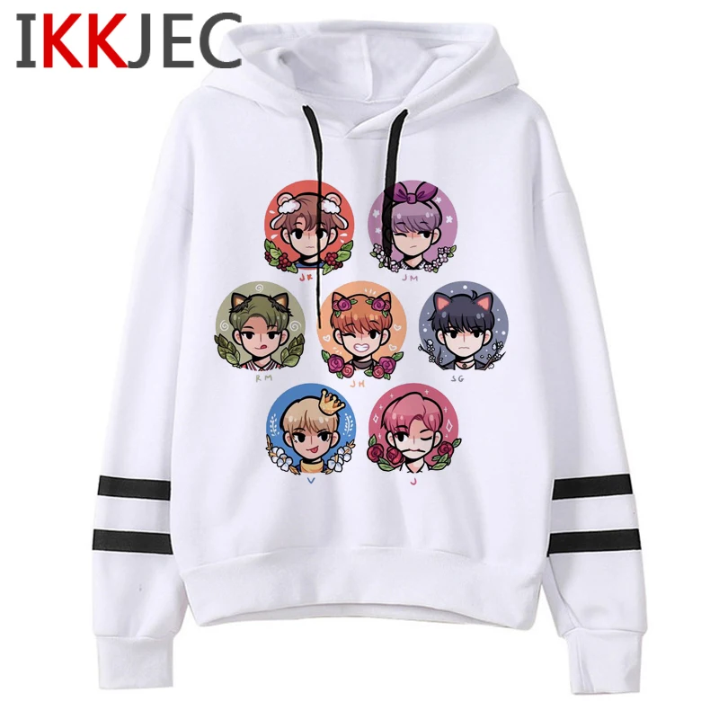 Bangtan Boys Harajuku Kawaii Hoodies Women Ullzang V Jin Jimin Jungkook J-hope Suga RM Cute Sweatsh