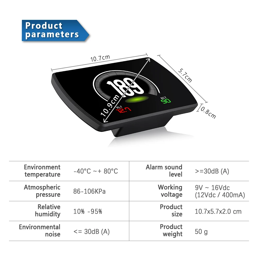 Hud gps OBD компьютерный автомобильный проектор скорости цифровой измеритель скорости экран дисплея расход топлива датчик температуры диагностический инструмент
