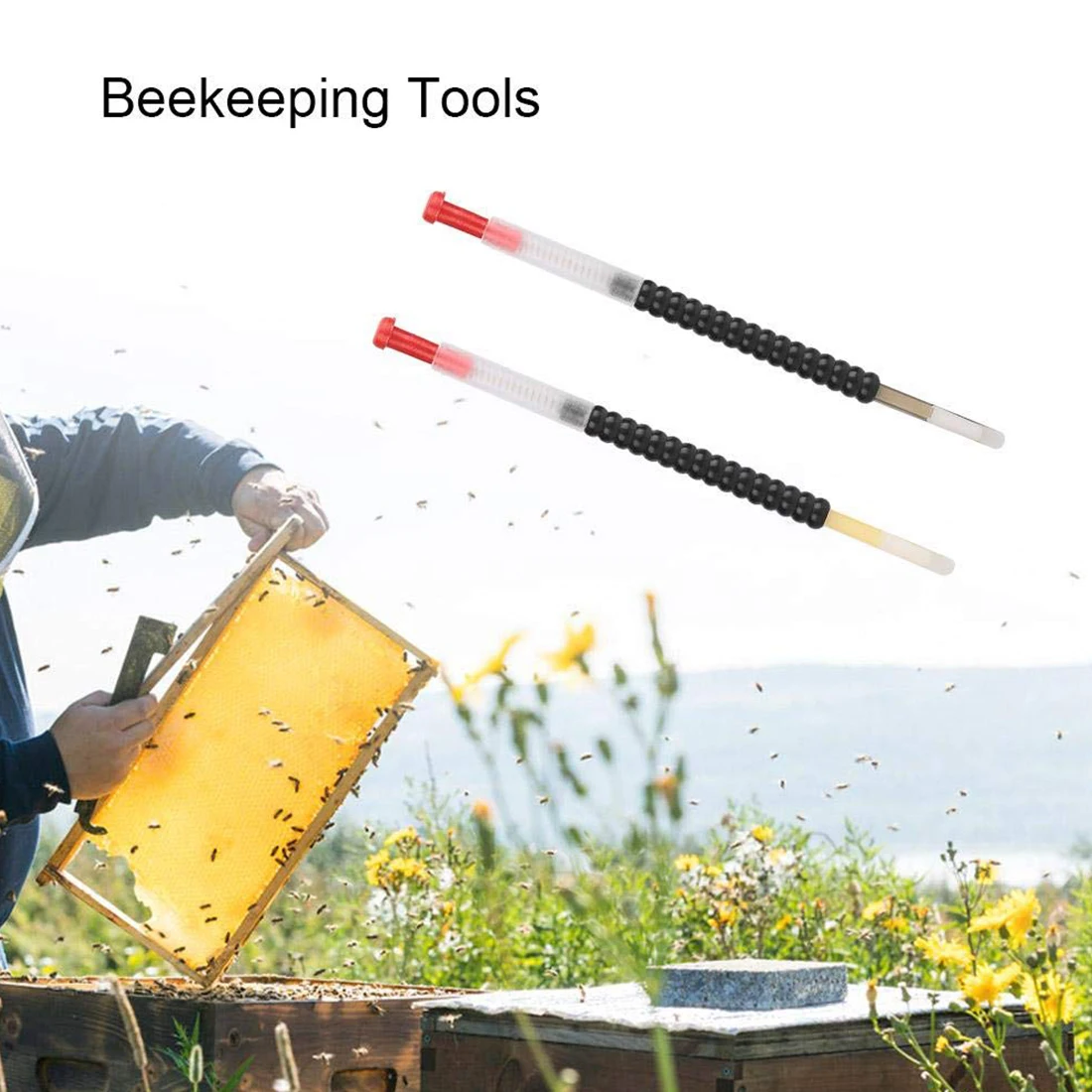 2 шт./кор. queen Bee Larvae Выдвижной Инструмент для прививки для пчеловодства, оборудование для отжима, товары для сельского хозяйства длиной 11 см