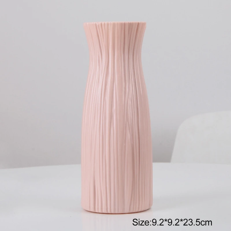 Ваза Современный минималистичный белый розовый серый орнамент ваза для цветов аранжировщик домашних ВАЗ корзина Цветочные украшения вазы - Цвет: E