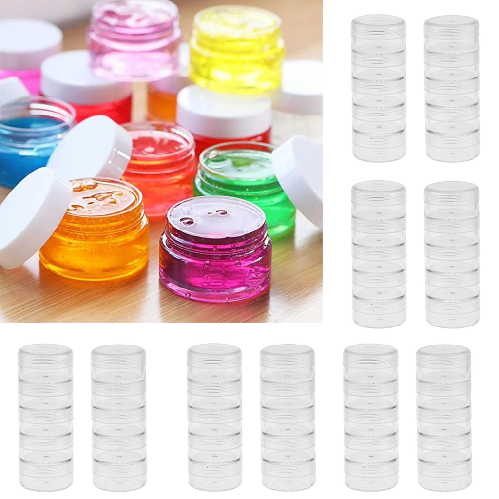 10pcs 5 Layers Stackable Interlocking Screw Container Storage Box 95x36mm
