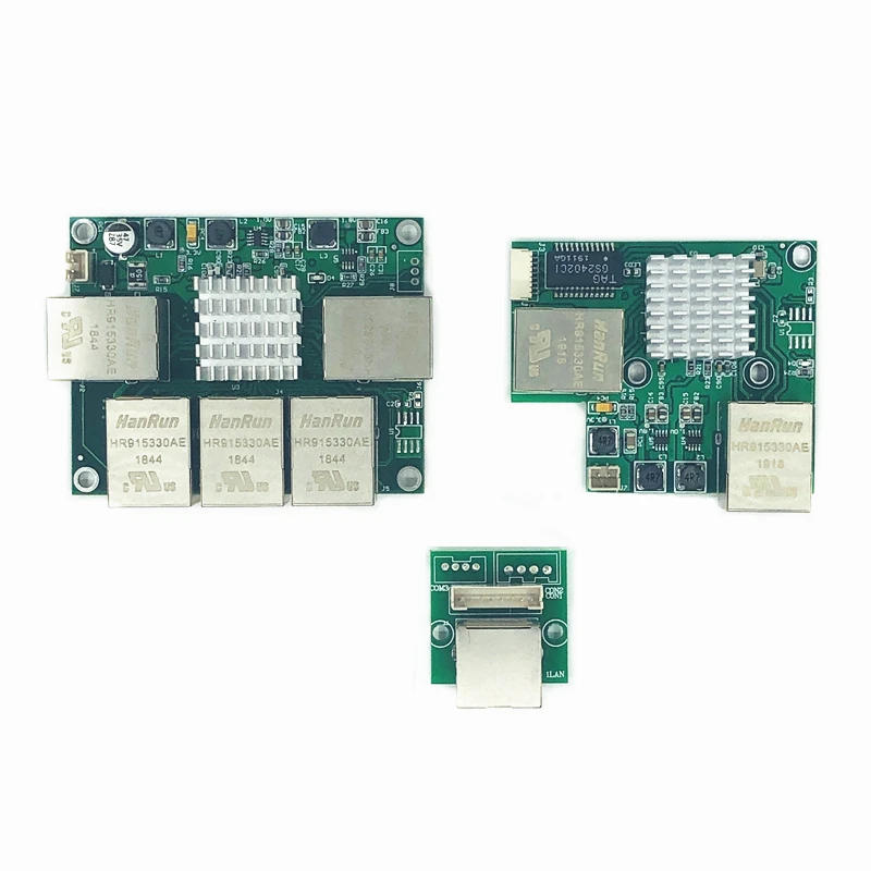 

Industrial Ethernet Switch Module 3/5 Ports Unmanaged10/100/1000mbps Celsius OEM Auto-sensing Ports PCBA board OEM Motherboard