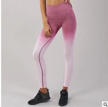 Kaminsky/бесшовные леггинсы с эффектом омбре, модные штаны с эффектом пуш-ап, высокая талия, для тренировок, пробежек, для женщин, для спорта и отдыха, тренировочные леггинсы - Цвет: 5