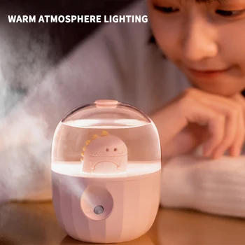 

Kawaii Air Humidifier with Night Light Portable Essential Oil Diffuse Eliminate Static Clean Air Care for Skin Nano Humidifiers