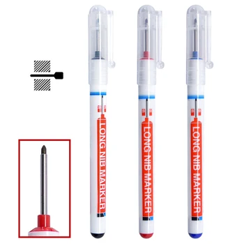 

20mm Deep Hole Home Decoration Woodworking Quick Drying Smudge Proof Water Resistant Long Nib Marker Pen Metal Surface Carpenter