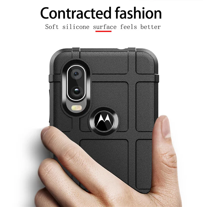 Гибридный армированный чехол для телефона Motorola One Vision Moto Z4 Z3 P30 P40 Play Power Force Note E6 Plus