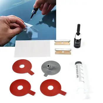 

Car Glass Repair Tool Set Car Windshield Repair Injector Windscreen Glass Scratch Crack Restore DIY Kit For Window Screen Crack