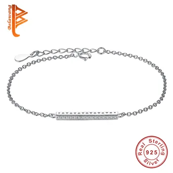 

BELAWANG Luxury Brand Bracelet Silver 925 Bracelets For Women Girls Wedding Female Bracelet Friendship Jewelry