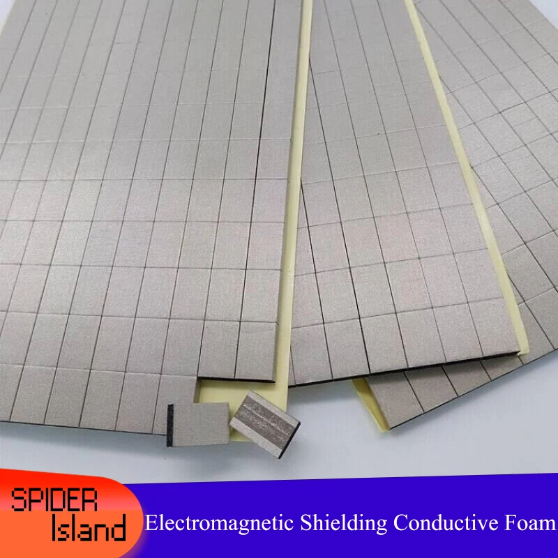 

10pcs 120mm*25mm*2mm Conductive Foam Sponge EMI ESD Shielding Gasket for LCD TV Shield Foam 120mm