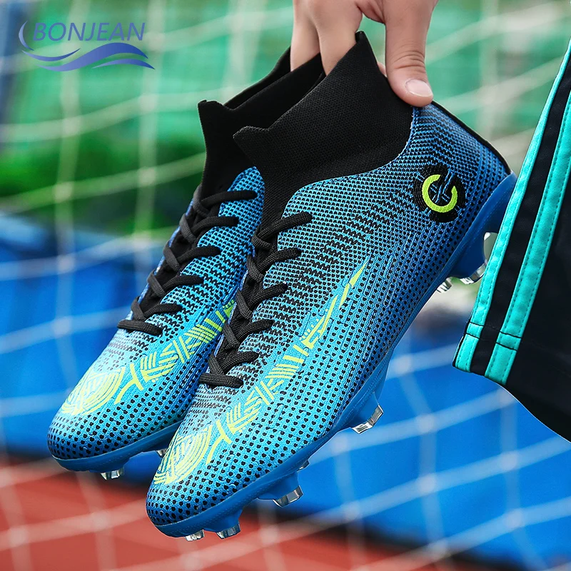 

BONJEAN Adult Kids Futzalki for Men Boys Centipede Soccer Shoes Cleats Boot Futsal Professional Shoe Football Sneakers Size 45