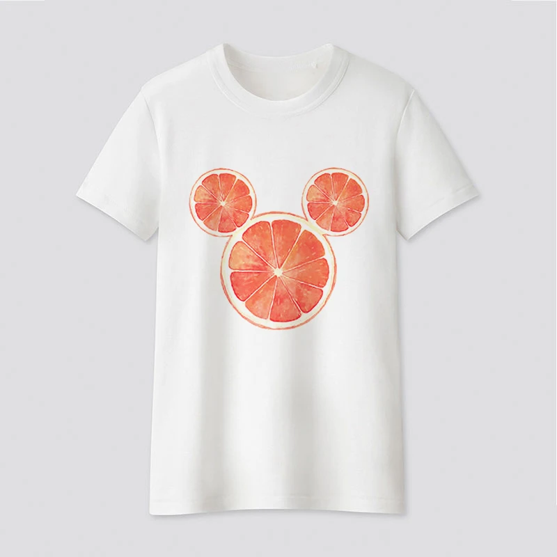 Graphic tees tops Cute Mickey Mouse silhouette tshirts women funny t shirt O-neck T-shirt Vintage Vogue Ullzang Mujer_T-Shirt