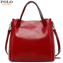 VICUNA POLO многофункциональная модная кожаная сумка для женщин прочная Вместительная женская s сумка на плечо вместительные сумки feminina