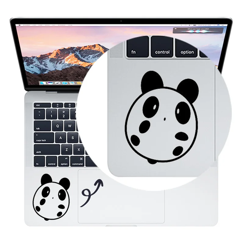 Cute Panda Partial Sticker for Huawei Matebook Touchpad Sticker for font b Apple b font font