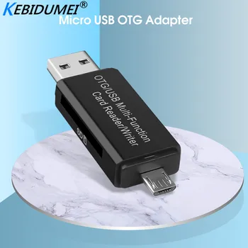 

Kebidumei Universal 2 in 1 USB OTG Card Reader Micro USB OTG TF/SD Card Reader Phone Extension Headers Micro USB OTG Adapter