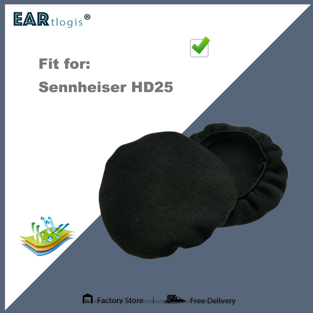 1 Paio Di Coperture Elastiche Manica Assorbimento Sudore Lavabile Germproof Deodorante Per Sennheiser Hd25 Hd-25 Hd 25 Cuffia
