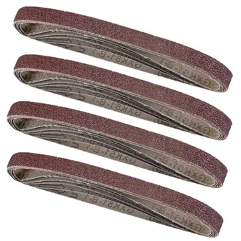 

New 20pcs/ Set Assorted Sanding Air Belt Finger Sander Belts 40/60/80/120 Grit