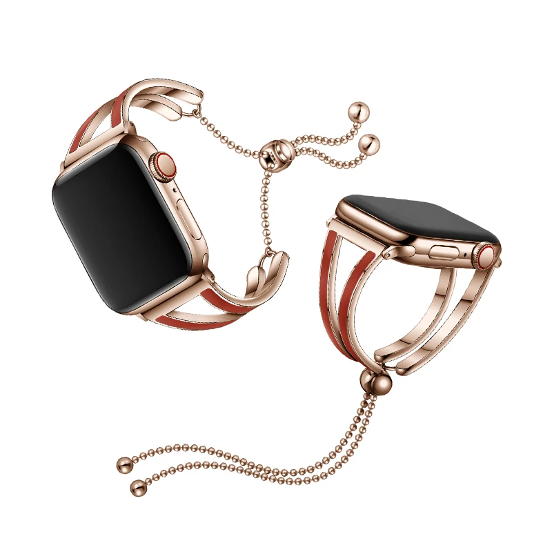 Ремешок из нержавеющей стали для Apple watch band 44 мм 40 браслет iWatch series 6 5 4 3 38 42