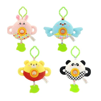 

Baby Infant Cartoon Animal Soft Rattles Toys Bed Crib Stroller Music Hanging Bell kids Stuffed Toys Mobile Baby Plush Toy