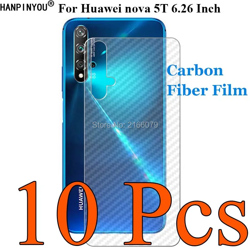 10 шт./лот для Huawei nova 5T nova5T 6 26 дюйма 3D ультратонкая прозрачная задняя пленка из