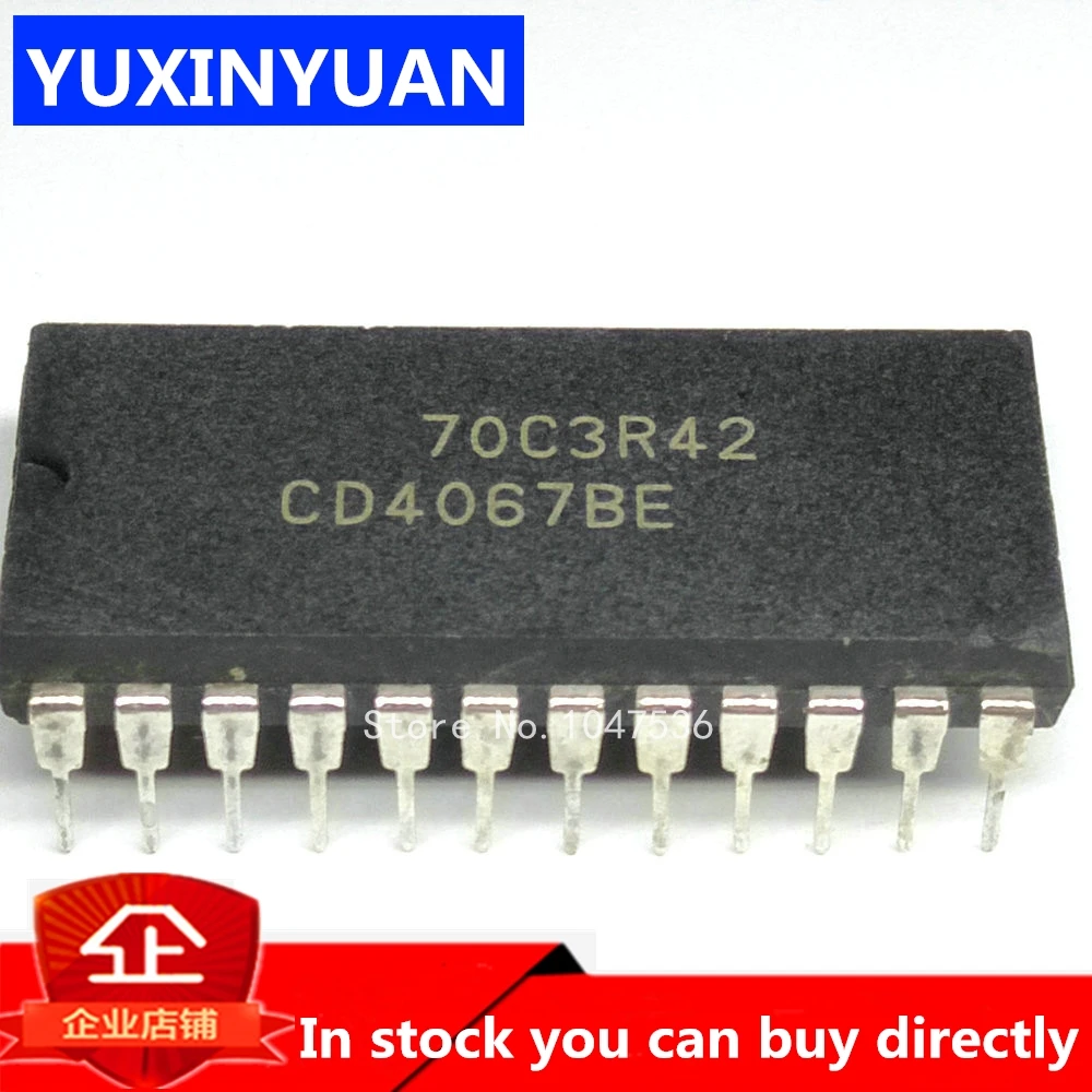 10 unids/lote CD4067BE CD4067 DIP IC MUX/DEMUX 1x16 24DIP en STOCK ...