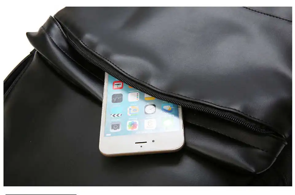 Рюкзаки для отдыха, Usb зарядка, сумка для ноутбука, роскошный кожаный рюкзак для мужчин, многофункциональная уличная сумка, женская школьная черная Mochila