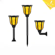 Солнечный светодиодный фонарь факел светодиодный солнечный светильник садовый свет